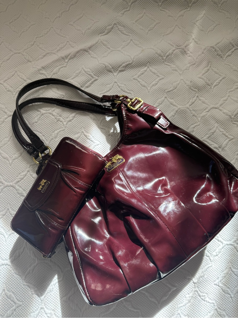 Y2K Rare Coach Madison Maggie Shoulder Bag with Wallet